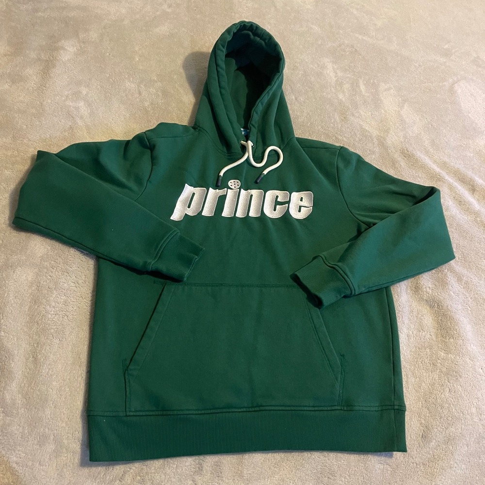 Prince Pickleball Green Hoodie Sweatshirt Pullover Athletic Athleisure Size‎ S
